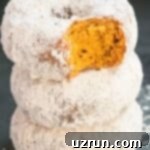 Cake Mix Desserts Made Easy 85 Stack of Easy Baked Pumpkin Donuts With Cake Mix on Black Dish