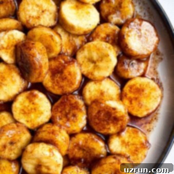 Easy Cinnamon Caramel Bananas 6 Easy Pan Fried Caramelized Bananas With Cinnamon Vanilla and Butter in White Dish
