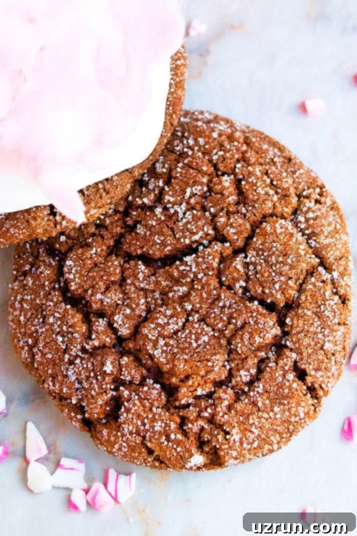 Easy Spicy Mexican Hot Chocolate Cookies on Marble Background