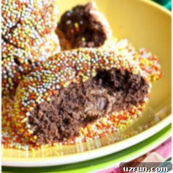 Rolo Stuffed Chocolate Cookies 5 Easy Stuffed Chocolate Rolo Cookies on Yellow Plate-Partially Eaten