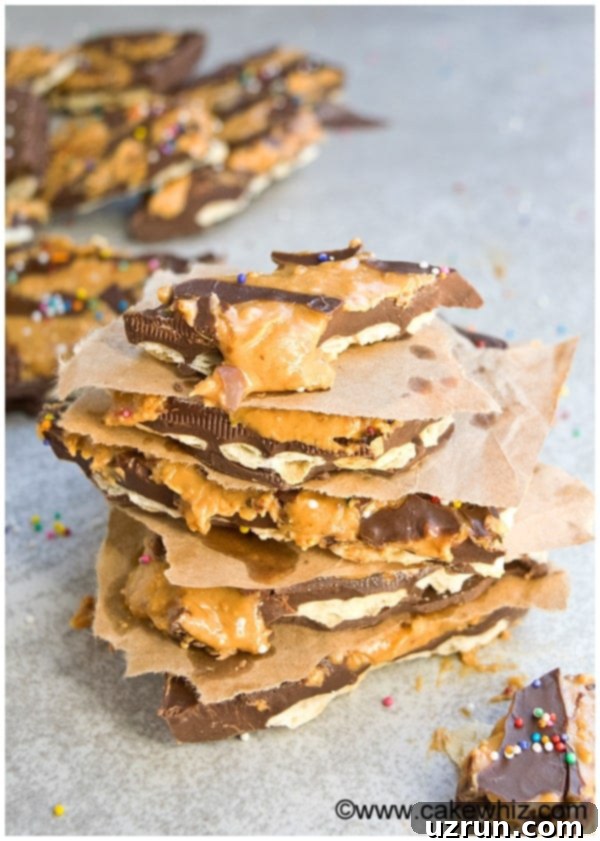 Quick 4 Ingredient Peanut Butter Chocolate Bark 3 How to Make Chocolate Bark (Peanut Butter Chocolate Bark with Swirls)
