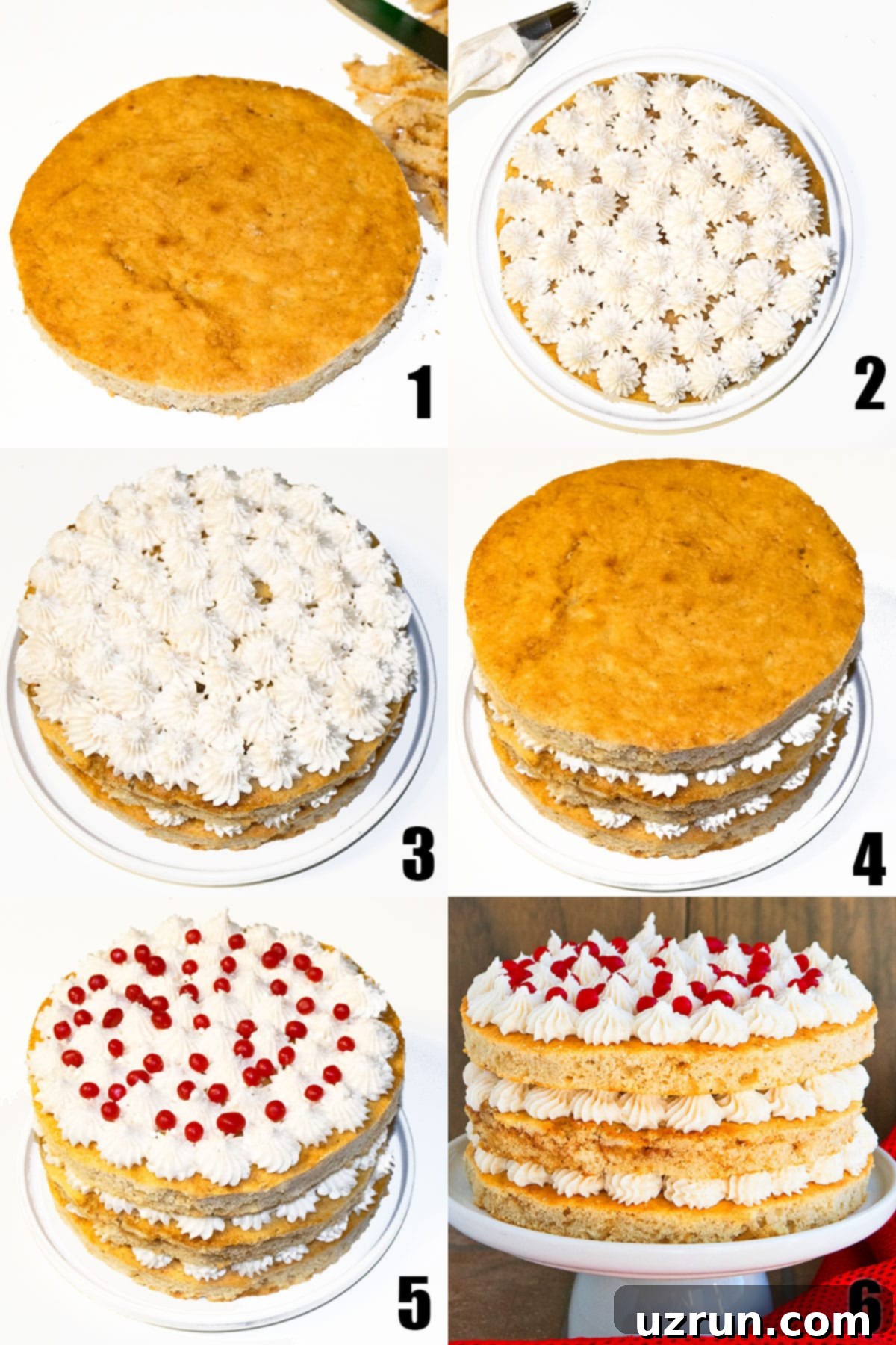 Quick Spiced Ginger Cake with Smooth Ginger Frosting 4 Collage Image With Step by Step Pictures on How to Make Fresh Ginger Cake.