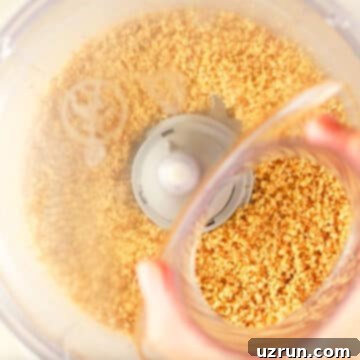No-Bake Date Bars 3 Ground walnuts in a food processor.
