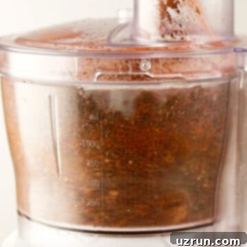 No-Bake Date Bars 5 Food processor mixing all the ingredients.