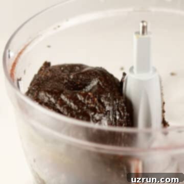 No-Bake Date Bars 6 Sticky dough-like mixture in food processor.