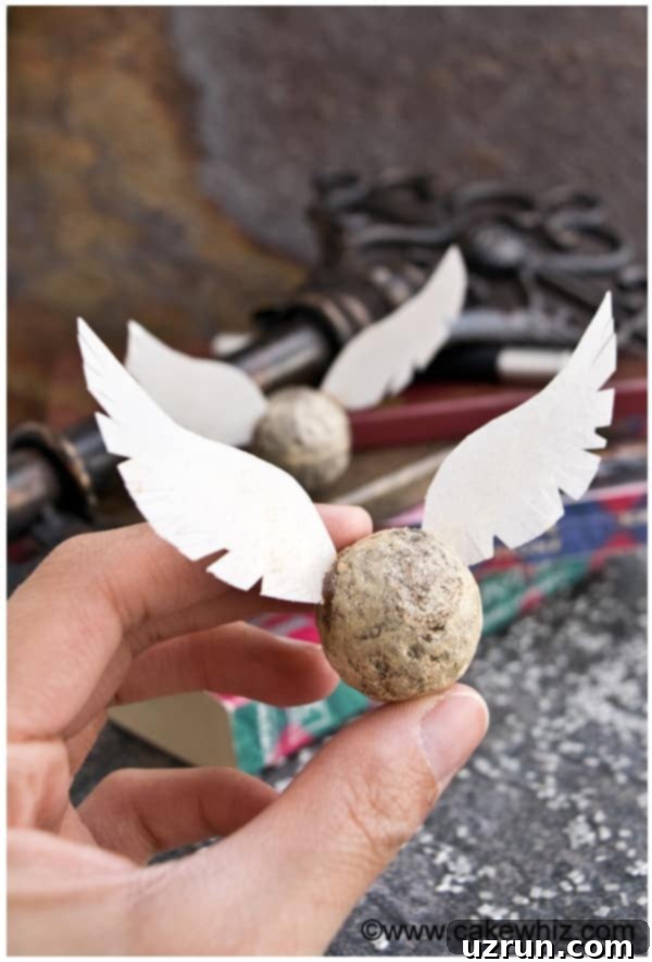 Crafting Magical Golden Snitch Truffles 3 Hands Holding Chocolate Gold Snitch Balls