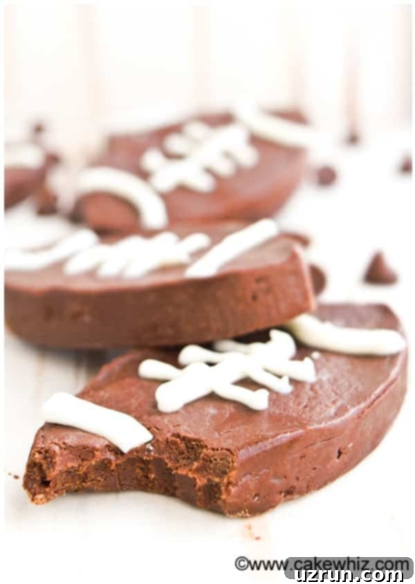 spicy chocolate fudge footballs 2