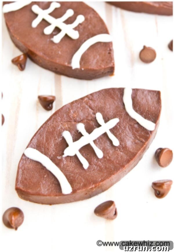 spicy chocolate fudge footballs 3