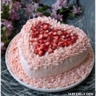 Pink Velvet Strawberry Cake 6 Easy Pink Velvet Cake in Heart Shape With Strawberries.