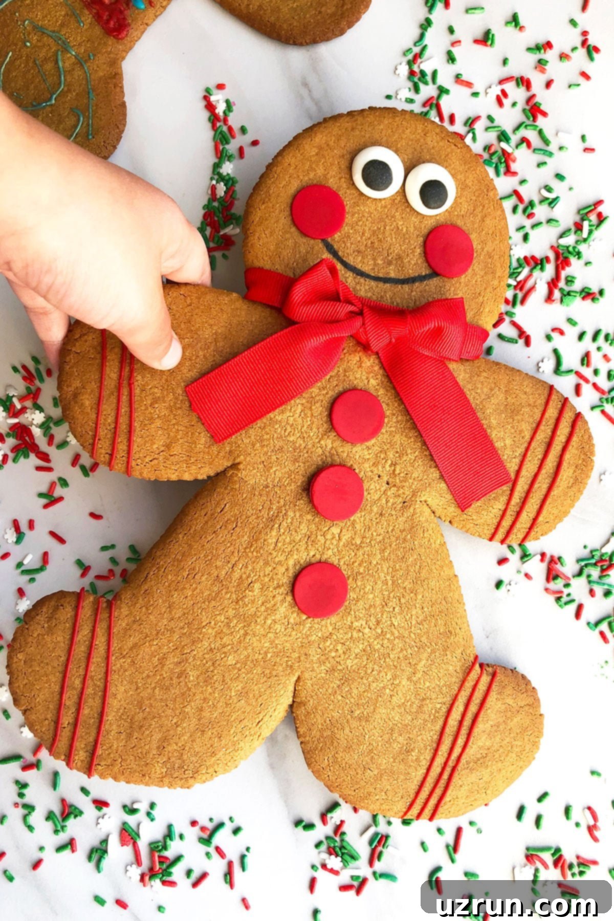 Easy Homemade Food Gifts for Christmas 19 Easy Homemade Jumbo Gingerbread Man Cookie Gift.