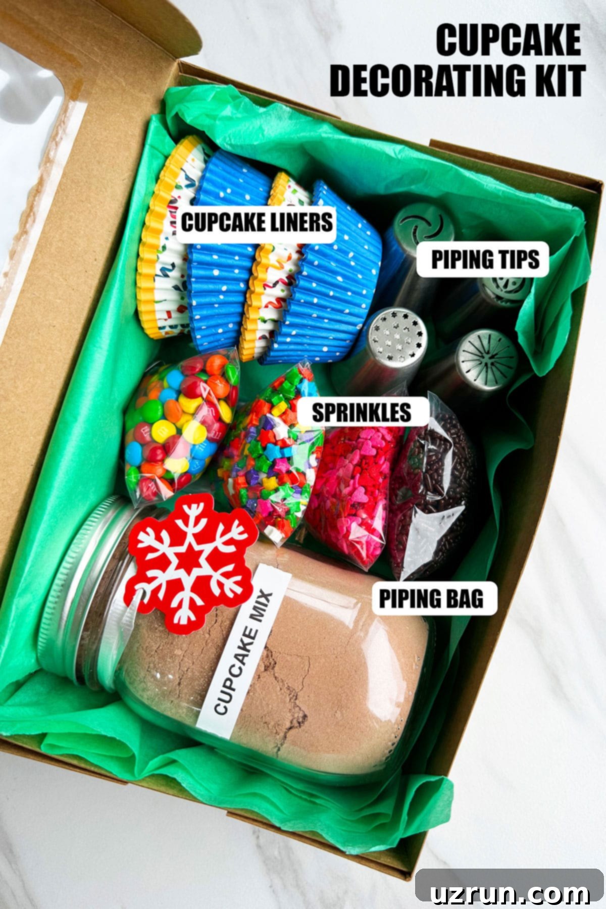 Easy Homemade Food Gifts for Christmas 3 Homemade Cupcake Decorating Kit Gift Box.