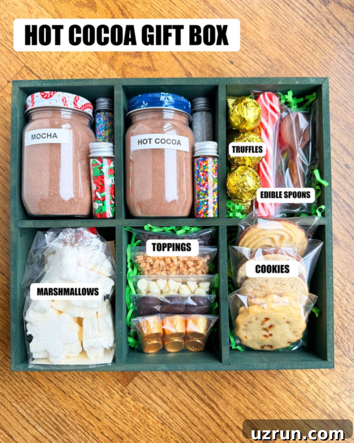 Easy Homemade Food Gifts for Christmas 4 Homemade Hot Cocoa Gift Box.