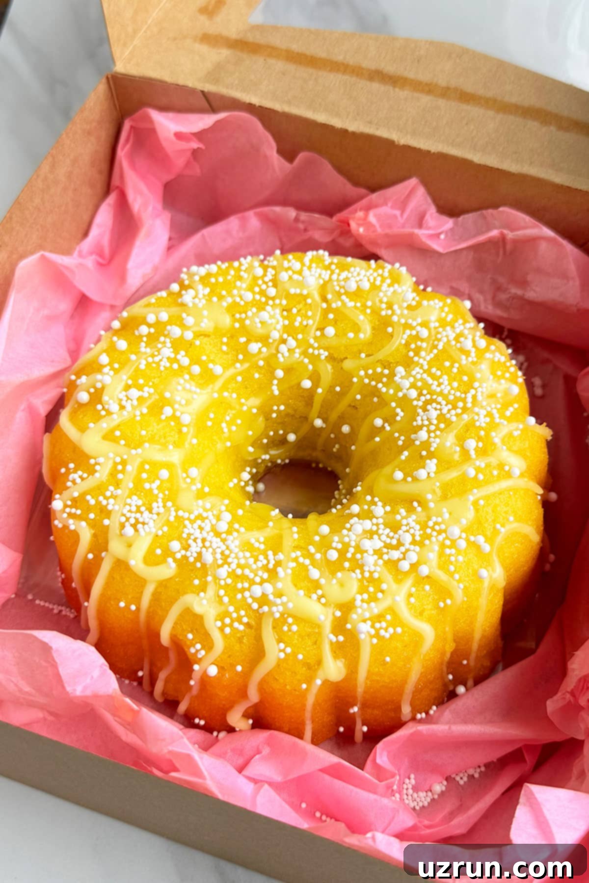 Easy Homemade Food Gifts for Christmas 10 Homemade Bundt Cake in Gift Box.