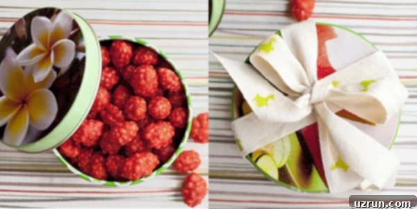 Simple Food and Cookie Packaging Ideas 8 Metal Tins Filled With Candies