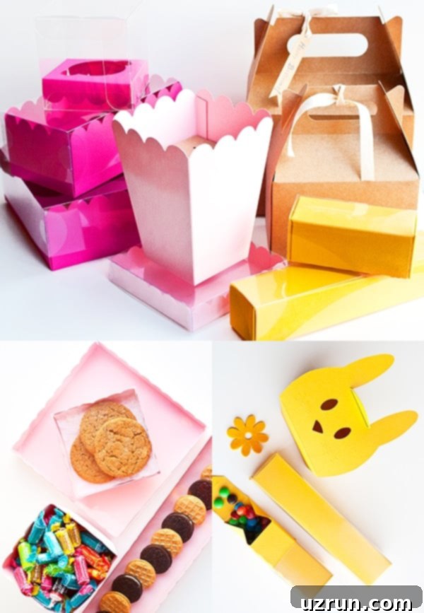 Simple Food and Cookie Packaging Ideas 10 Lots of Colorful Gift Boxes for Cookies and Food