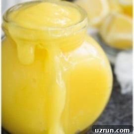 Simple 4 Ingredient Lemon Curd Perfection 5 Easy Lemon Curd in Glass Jar.