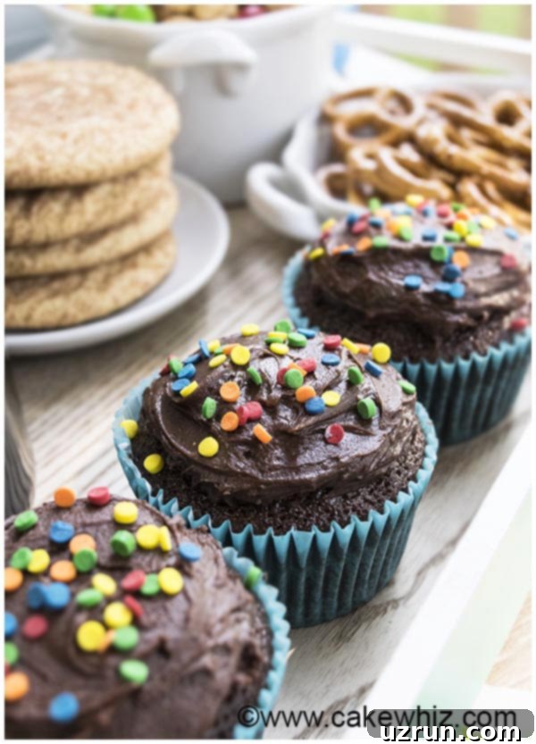 Your Ultimate Home Coffee Oasis 4 Close-up of chocolate cupcakes with frosting on a home coffee bar.