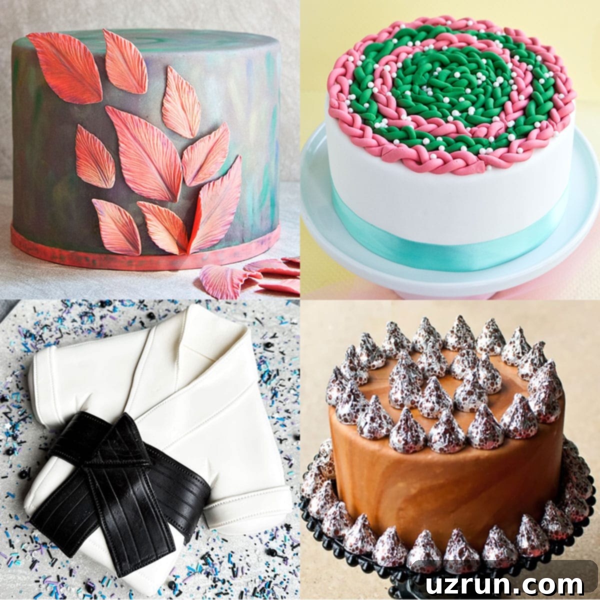 Easy Cake Decorating Ideas for Beginners 6 A beautifully crafted cake decorated with intricate fondant designs and edible luster dust.