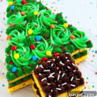 Easy Christmas Tree Cake 9 Easy Christmas Cake (Tree) on Marble Background.