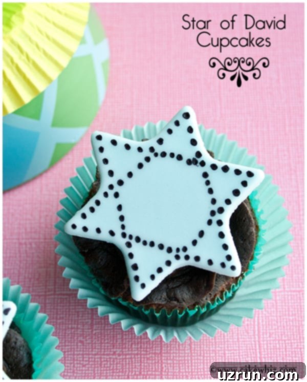 star of david cupcakes 1