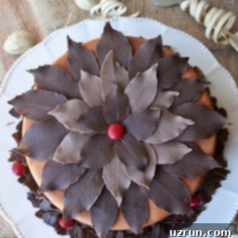 Mint Chocolate Leaves Recipe 4 Easy Homemade Chocolate Leaves on Top of Cake