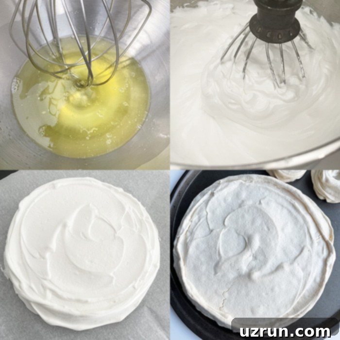Whip Up a Dreamy Pavlova 7 Collage Image With Step by Step Pictures on How to Make Pavlova Dessert