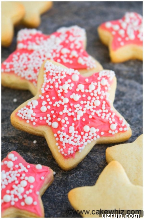 Easy Champagne Cookies With Champagne Buttercream Frosting on Rustic Gray Background