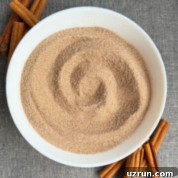 Effortless Homemade Cinnamon Sugar 9 Easy Homemade Cinnamon Sugar in White Bowl.