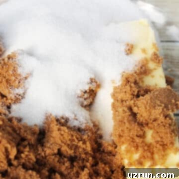 Effortless Soft Chewy Maple Cookies 4 Butter, granulated sugar and brown sugar in a large mixing bowl.